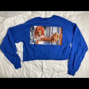 Crop top fifth element shirt💙✌🏽